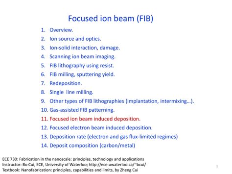 Focused ion beam_3 - University of Waterloo