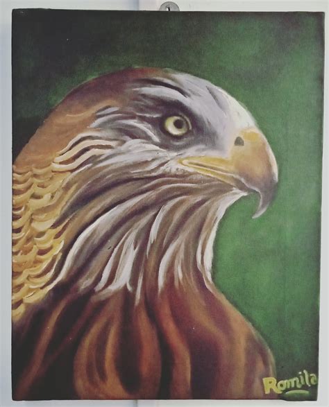 Original Oil Painting of The Bald Eagle on Stretched Canvas | Etsy