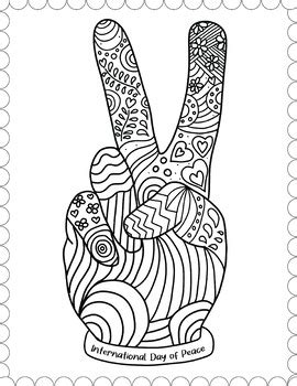 Peace Day Coloring Page, International day of Peace Kindergarten 1st ...