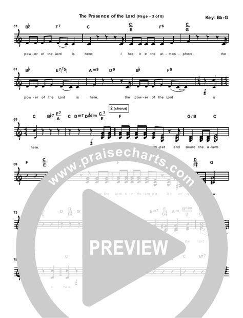 The Presence Of The Lord Is Here Sheet Music PDF (Byron Cage) - PraiseCharts