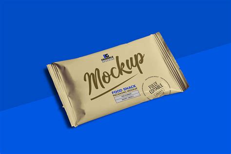 Free Food Snack Packaging Mockup | Mockuptree