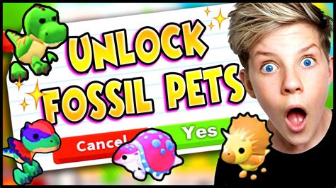 I Found *EARLY ACCESS* TO UNLOCK ALL FOSSIL EGG PETS in Adopt Me!! Adopt Me Fossil Egg. PREZLEY ...