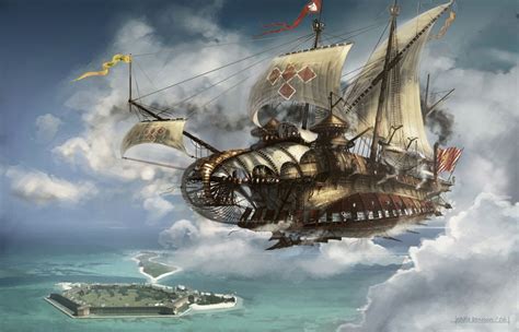 Steampunk Airship | Steampunk airship, Steampunk ship, Steampunk art