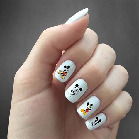Mickey Mouse Nail Decals / Classic Mickey Mouse Nail Art / | Etsy