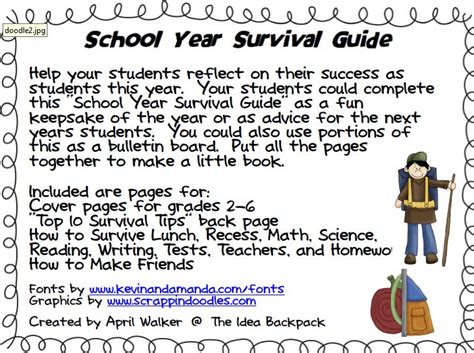 The Idea Backpack: A School Year Survival Guide