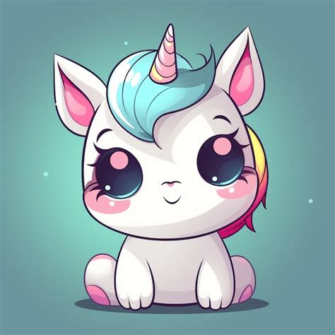 Cute little baby girl unicorn | Premium AI-generated image