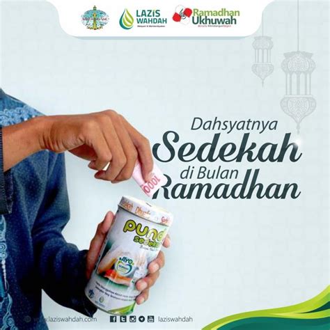 Dahsyatnya Sedekah Di Bulan Ramadhan – WAHDAH INSPIRASI ZAKAT