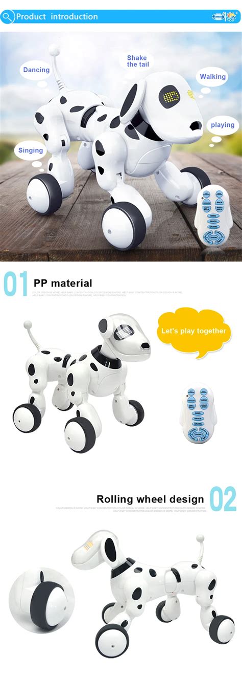 Intelligent Robot Dog B/o Toy Electronic Smart Toys With Light & Music ...