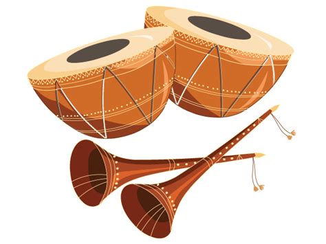 Free Tabla with Shehnai Vector Graphics | Download Free Vector Art | Free-Vectors