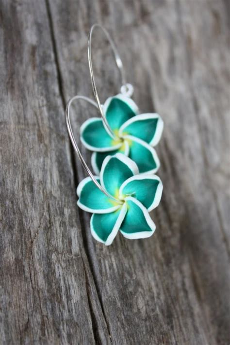 Flower Earrings Hawaiian Jewelry Hawaii Jewelry Hawaiian Hawaii Flower Bridal Earrings Wedding ...