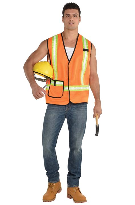 Construction Worker Vest Adult Costume - Walmart.com - Walmart.com