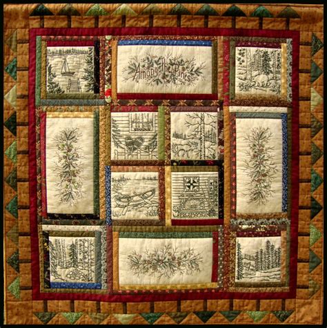 Among the Pines Quilt Pattern 10 Hand by WellingtonHouseDesig