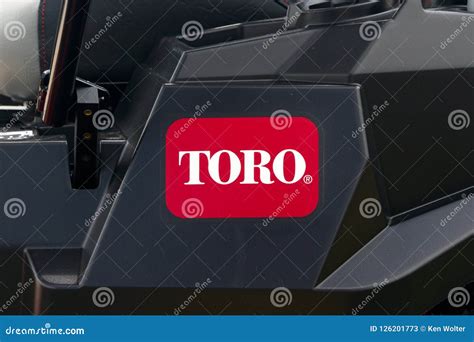 Toro Riding Lawn Mower and Trademark Logo Editorial Stock Photo - Image ...