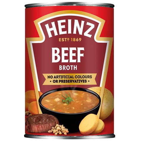 Heinz Beef Broth Soup 400g | Groceries | Tinned Soups - B&M