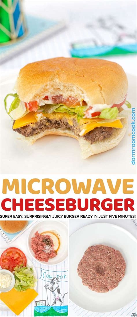 Microwave Cheeseburger Recipe- Dorm Room Cook