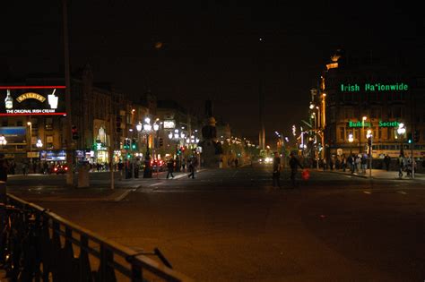 O'Connell Street, Dublin, Ireland / DUB Dublin - O Connell street by night 05 3008x2000 photo ...