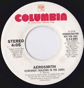 Aerosmith - Remember (Walking In The Sand) (1979, Vinyl) | Discogs