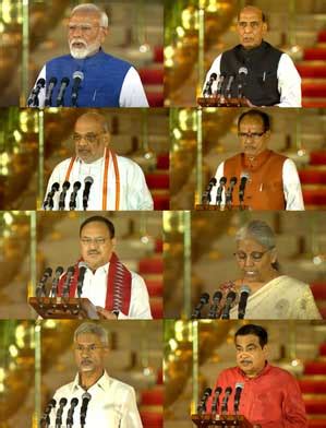 Beginning of Modi 3.0: New NDA govt takes shape, PM Modi along with Cabinet takes oath ...