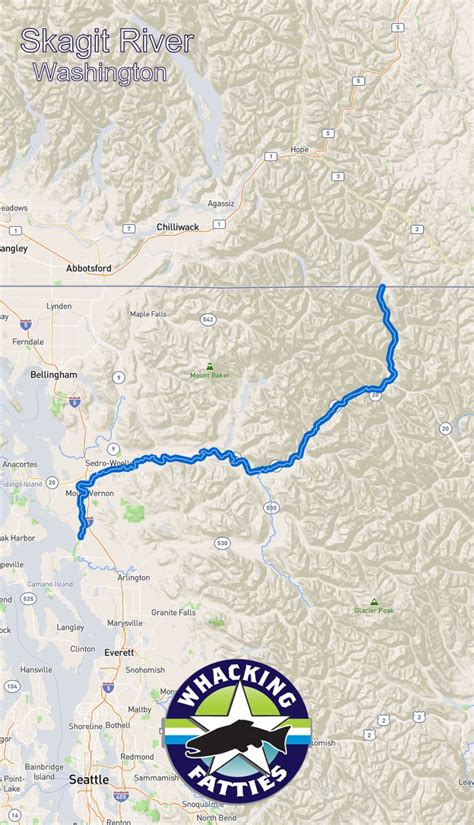 Skagit River Washington State Map | Printable Templates Free