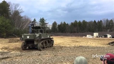 Vintage WWII tank, flamethrower - YouTube