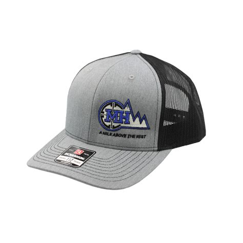 Mile High Shooting - MHSA Trucker hat with MHSA Logo - Gray & Black