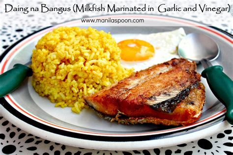 Daing na Bangus (Milkfish marinated in Vinegar and Garlic) | Silog meals, Recipes, Seafood recipes