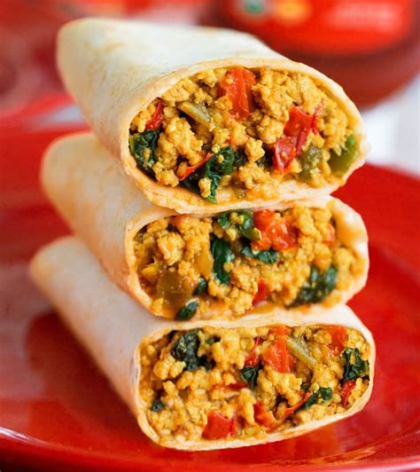 Vegan Breakfast Burritos - Super High In Protein!