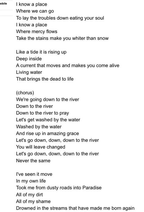 the river lyrics - diseasehome