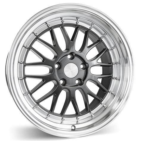 17" ESR Wheels SR05 Graphite JDM Style Rims #ESR058-1