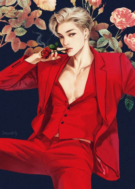 Kai Love Shot Fanart 🌹 | Kai fanart, Exo fan art, Exo anime