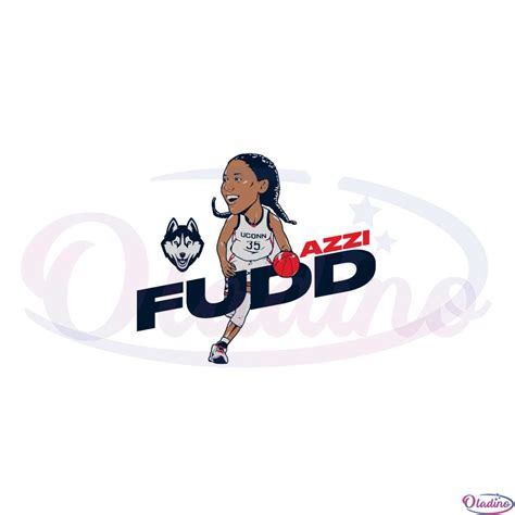 Uconn Basketball Azzi Fudd Caricature SVG Graphic Designs Files - Oladino