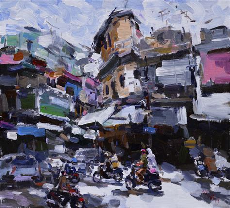 Hanoi Street Landscape - Nguyen Art Gallery