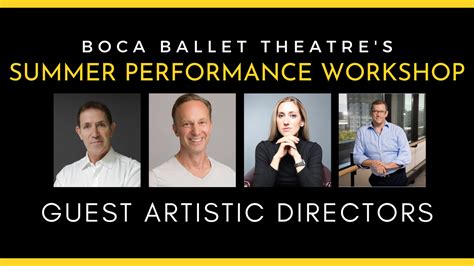 BBT Announces Guest Artistic Directors for 2023 Advanced Summer Performance Workshop — Boca ...