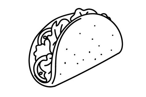 Cartoon Taco (SVG Cut file) by Creative Fabrica Crafts · Creative Fabrica