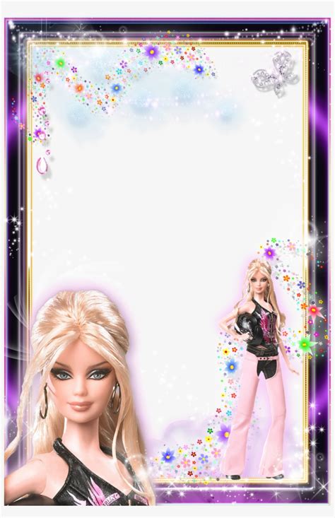 Clipart Transparent Barbie Clipart Frame - Barbie Borders And Frames PNG Image | Transparent PNG ...