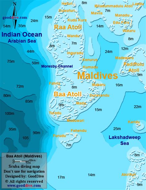 Map of Baa Atoll - GoodDive.com