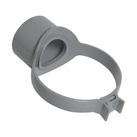 FloPlast 110mm Soil Pipe Strap on Pipe Connector - Grey | Wickes.co.uk