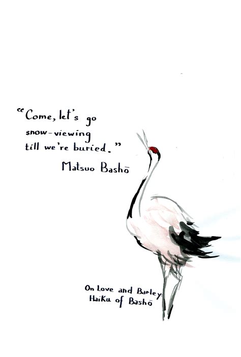 Matsuo Basho - Come, let's go (On Love and Barley: Haiku of Basho) # ...