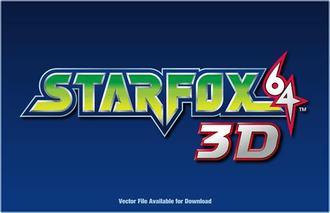 Star Fox 64 3D Logo Vector by M-Thirteen on DeviantArt