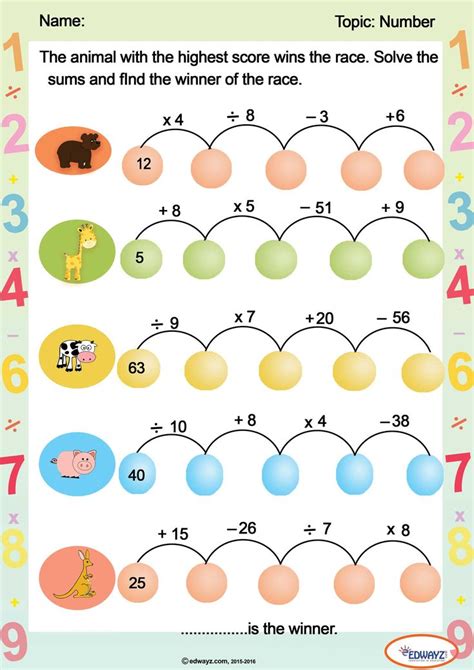 Edwayz_Math_Worksheet | Math tutorials, Math work, Math lesson plans