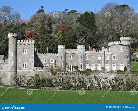 Cornwall Caerhays Castle stock photo. Image of fortress - 23023694