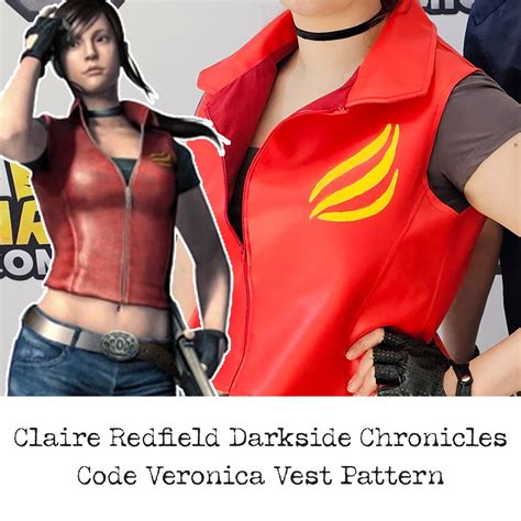 Claire Redfield Code Veronica Vest Pattern PDF Digital - Etsy