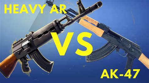 *NEW* Fortnite Heavy AR vs Real AK-47 Comparison - YouTube