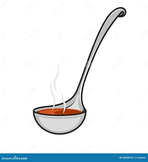 Ladle With Soup Vector Illustration | CartoonDealer.com #52008732