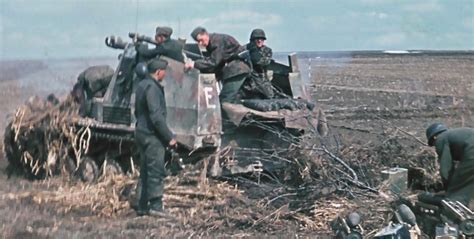 The Sd.Kfz. 124 Wespe self-propelled howitzer from the artillery ...