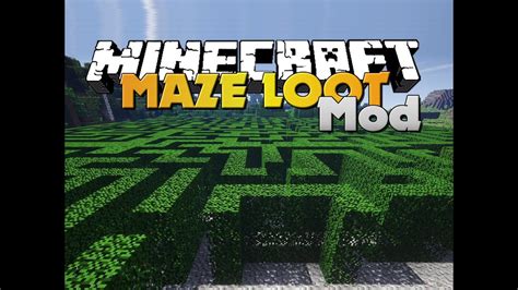 Minecraft - MAZE MOD - GENERATED MAZES WITH LOOT - YouTube