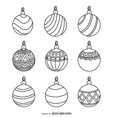 Round ornaments, Christmas activities, Ornament template