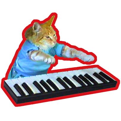 Keyboard Cat Stickers! by Ben Clark