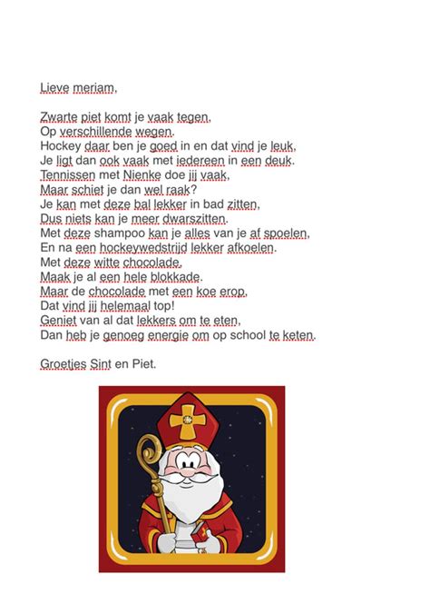 Mijn site - Sinterklaas gedicht