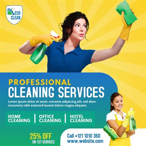 Cleaning Services Ads Template | PosterMyWall